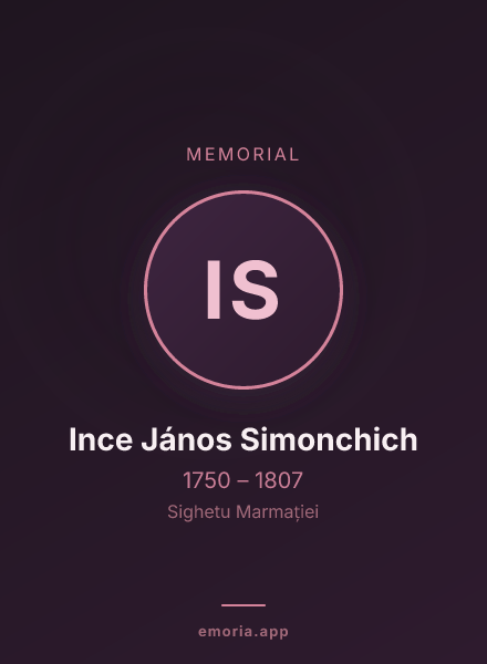 Memorial portrait of Ince János Simonchich