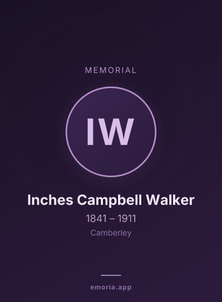 Memorial portrait of Inches Campbell Walker