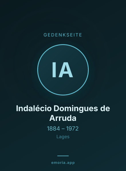 Gedenkportrait von Indalécio Domingues de Arruda