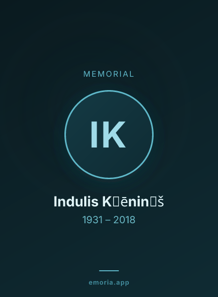 Memorial portrait of Indulis K̦ēnin̦š