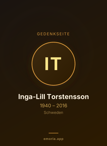 Gedenkportrait von Inga-Lill Torstensson