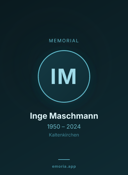 Memorial portrait of Inge Maschmann