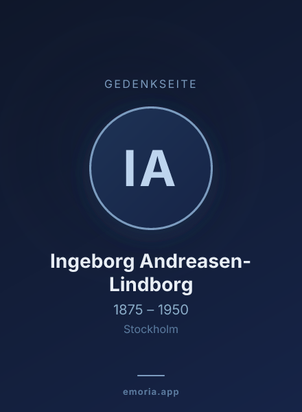 Gedenkportrait von Ingeborg Andreasen-Lindborg