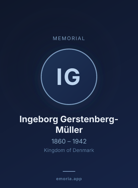 Memorial portrait of Ingeborg Gerstenberg-Müller