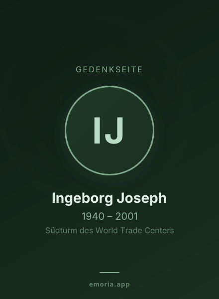 Gedenkportrait von Ingeborg Joseph