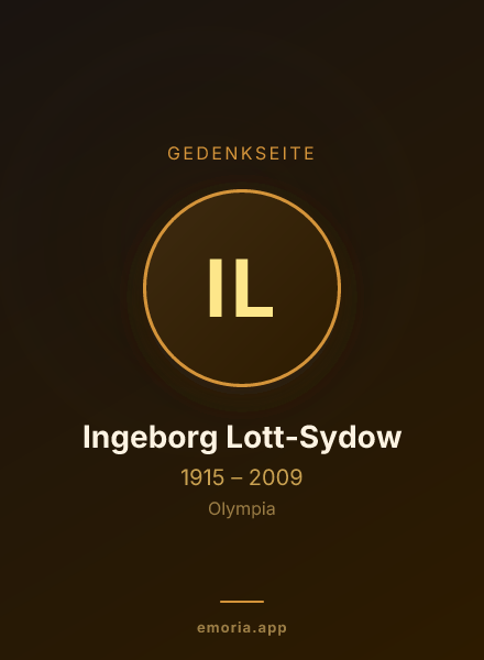 Gedenkportrait von Ingeborg Lott-Sydow