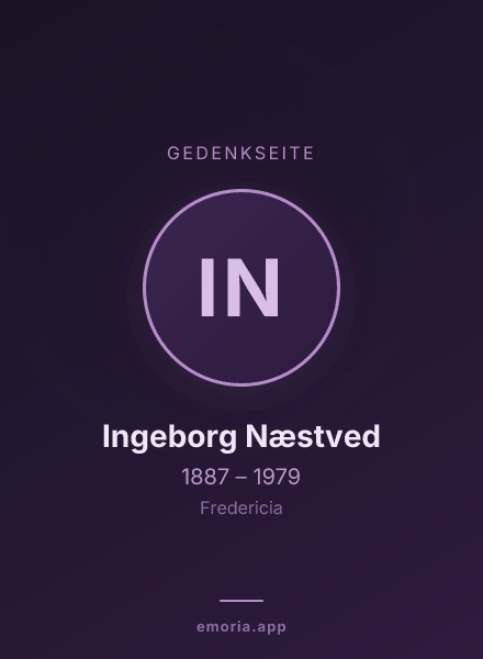 Gedenkportrait von Ingeborg Næstved