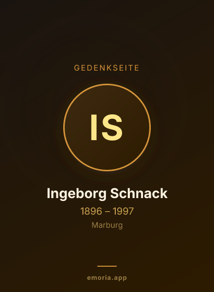 Gedenkportrait von Ingeborg Schnack