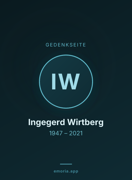 Gedenkportrait von Ingegerd Wirtberg