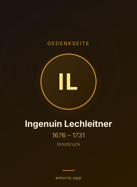 Gedenkportrait von Ingenuin Lechleitner