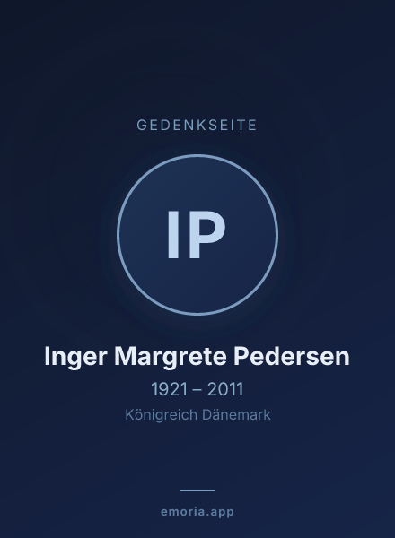 Gedenkportrait von Inger Margrete Pedersen