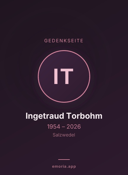 Gedenkportrait von Ingetraud Torbohm