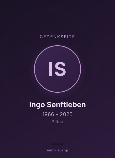 Gedenkportrait von Ingo Senftleben