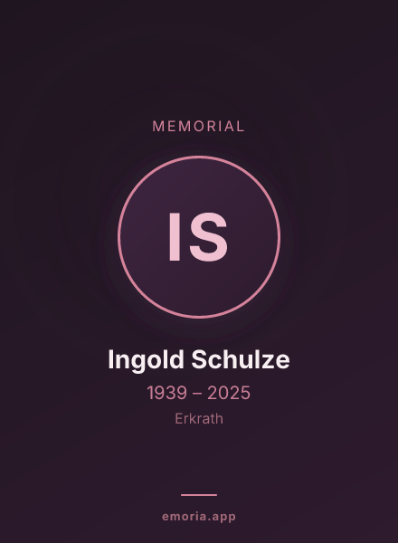 Memorial portrait of Ingold Schulze