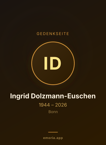 Gedenkportrait von Ingrid Dolzmann-Euschen
