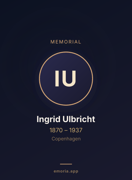 Memorial portrait of Ingrid Ulbricht