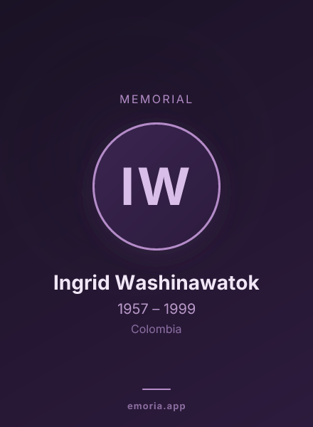 Memorial portrait of Ingrid Washinawatok