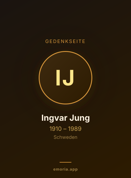 Gedenkportrait von Ingvar Jung