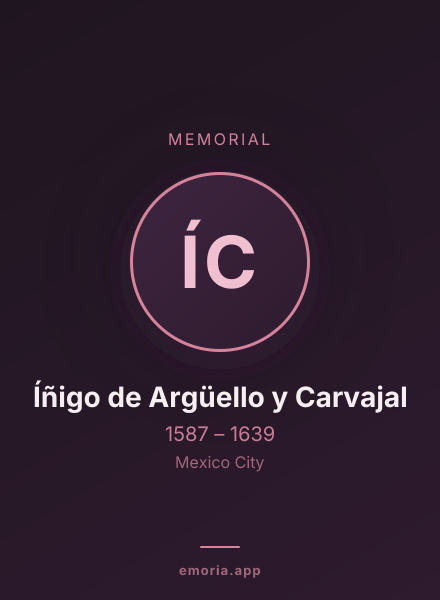 Memorial portrait of Íñigo de Argüello y Carvajal