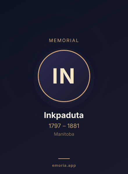 Memorial portrait of Inkpaduta
