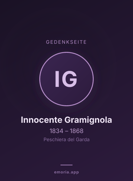 Gedenkportrait von Innocente Gramignola