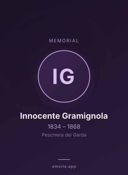 Memorial portrait of Innocente Gramignola