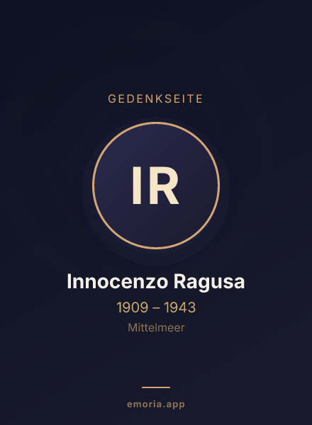 Gedenkportrait von Innocenzo Ragusa