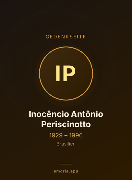 Gedenkportrait von Inocêncio Antônio Periscinotto