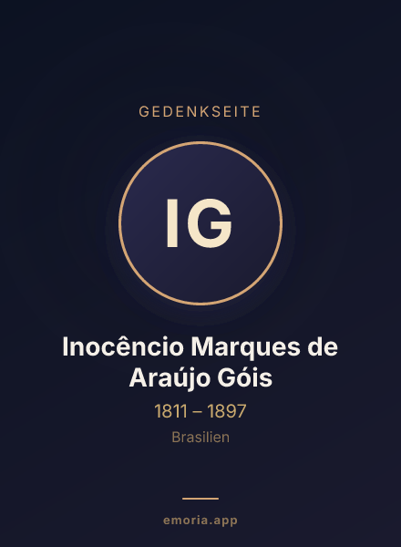 Gedenkportrait von Inocêncio Marques de Araújo Góis
