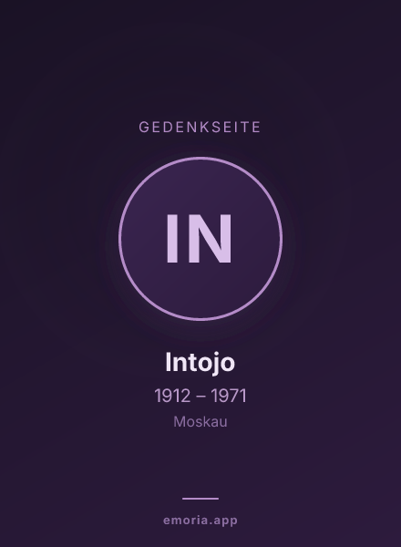 Gedenkportrait von Intojo