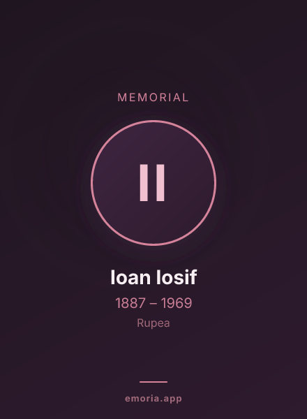 Memorial portrait of Ioan Iosif