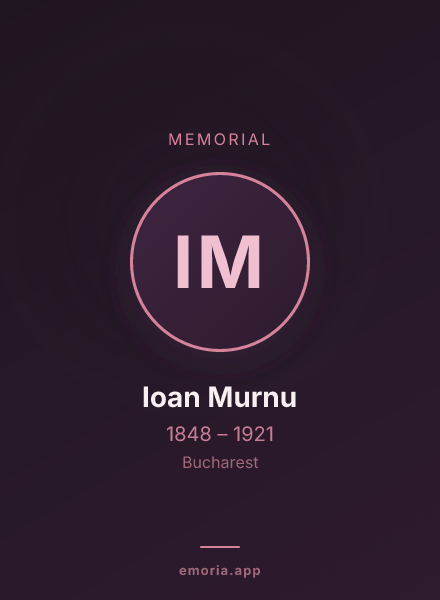 Memorial portrait of Ioan Murnu
