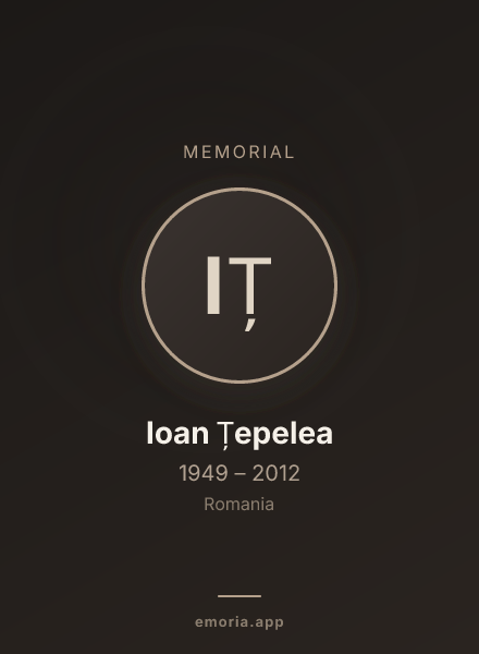Memorial portrait of Ioan Țepelea