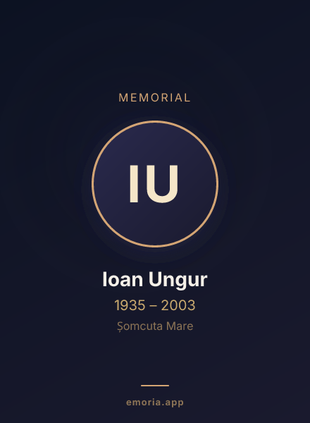 Memorial portrait of Ioan Ungur