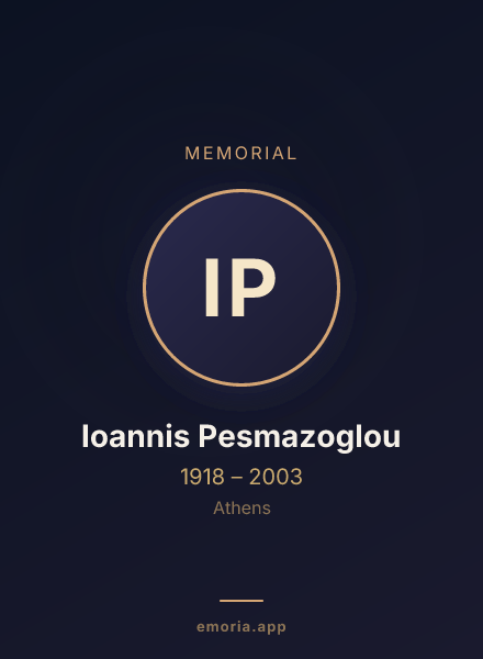Memorial portrait of Ioannis Pesmazoglou