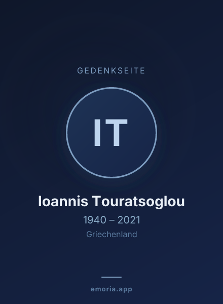 Gedenkportrait von Ioannis Touratsoglou