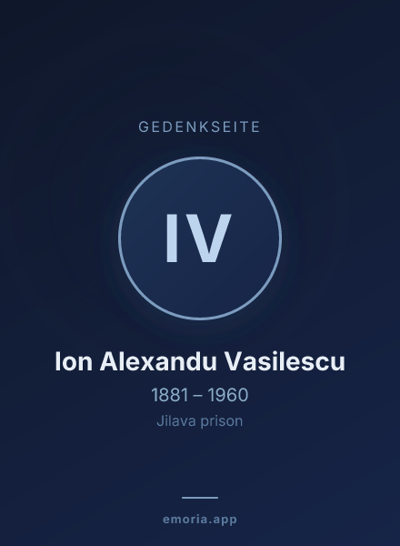 Gedenkportrait von Ion Alexandu Vasilescu