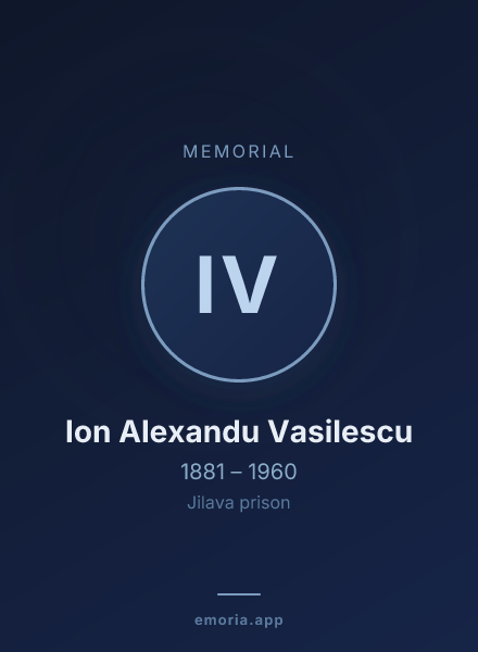 Memorial portrait of Ion Alexandu Vasilescu