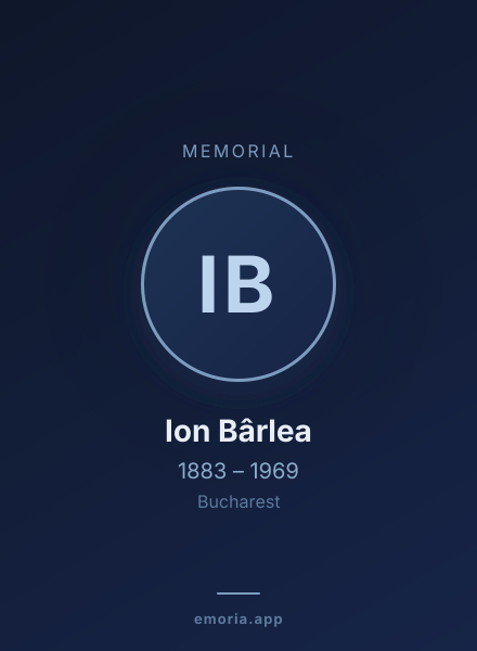 Memorial portrait of Ion Bârlea