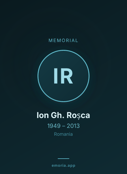 Memorial portrait of Ion Gh. Roșca