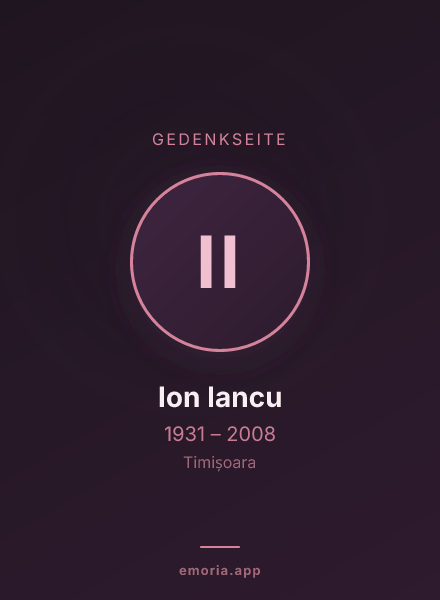 Gedenkportrait von Ion Iancu