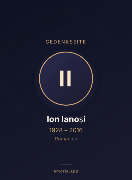 Gedenkportrait von Ion Ianoși