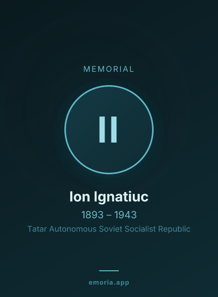 Memorial portrait of Ion Ignatiuc