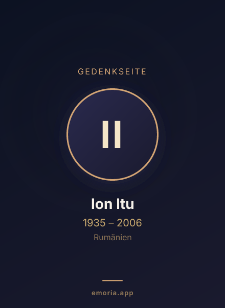 Gedenkportrait von Ion Itu