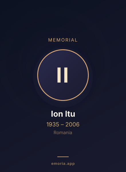 Memorial portrait of Ion Itu