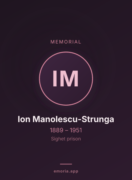 Memorial portrait of Ion Manolescu-Strunga