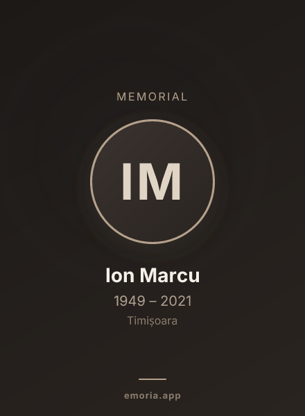 Memorial portrait of Ion Marcu