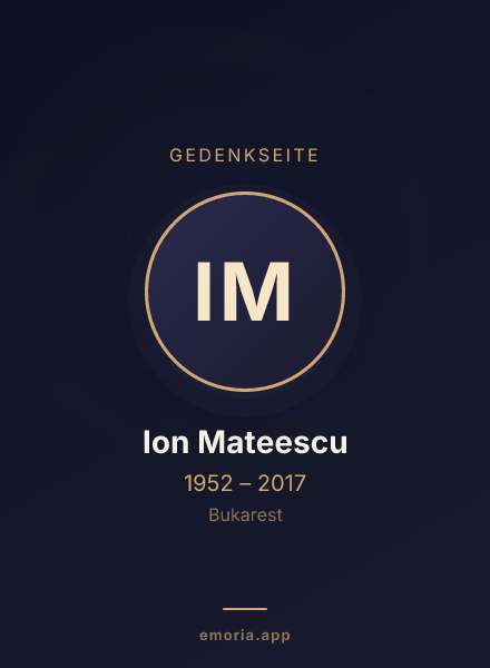 Gedenkportrait von Ion Mateescu