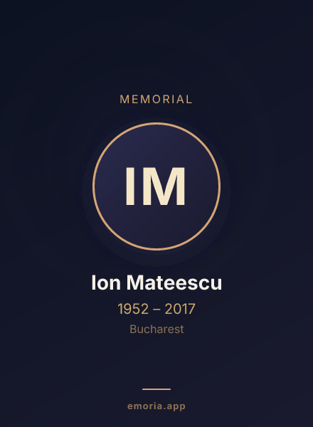 Memorial portrait of Ion Mateescu