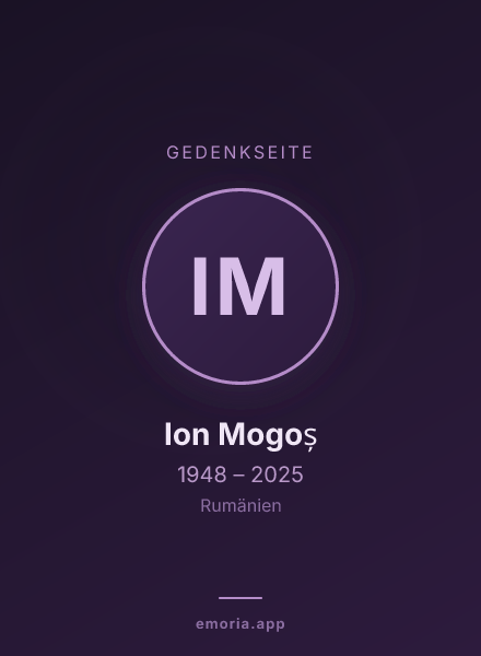 Gedenkportrait von Ion Mogoș